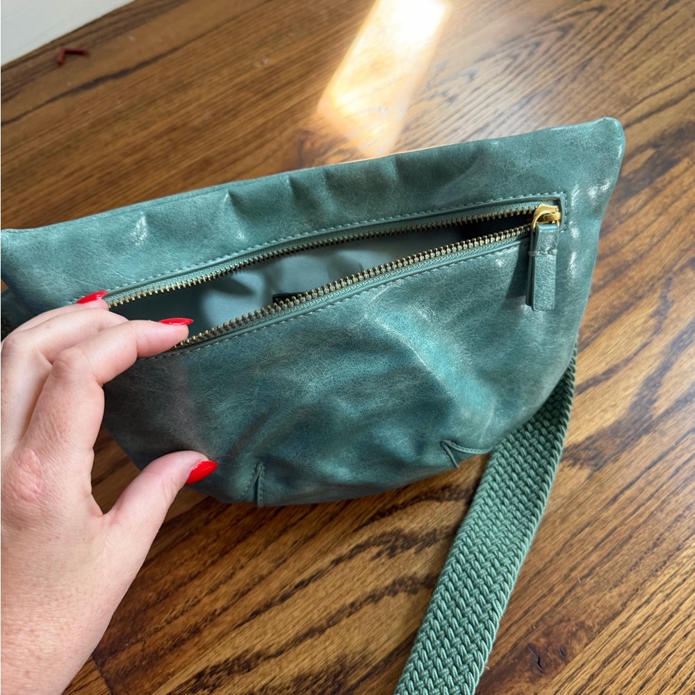 Anthropologie Mint Leather Shoulder Bag